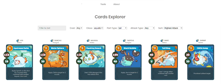 Axie Infinity Cards