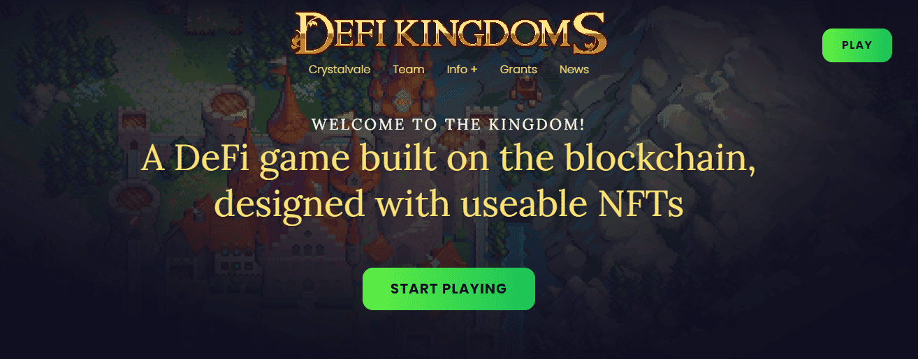 DeFi Kingdoms website